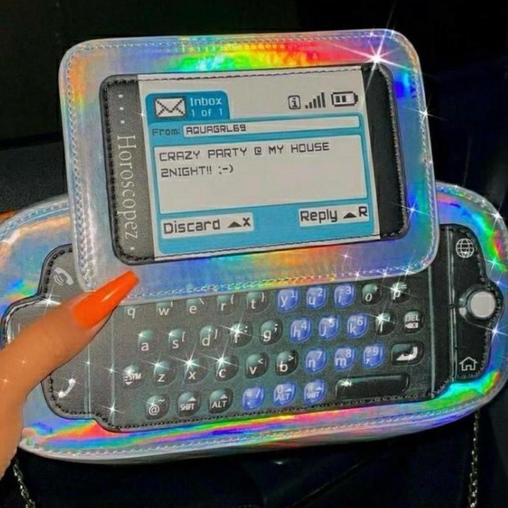 Y2K**SIDEKICK2 Phone Purse CHAIN SHOULDER STRAP THAT SLIDES UP